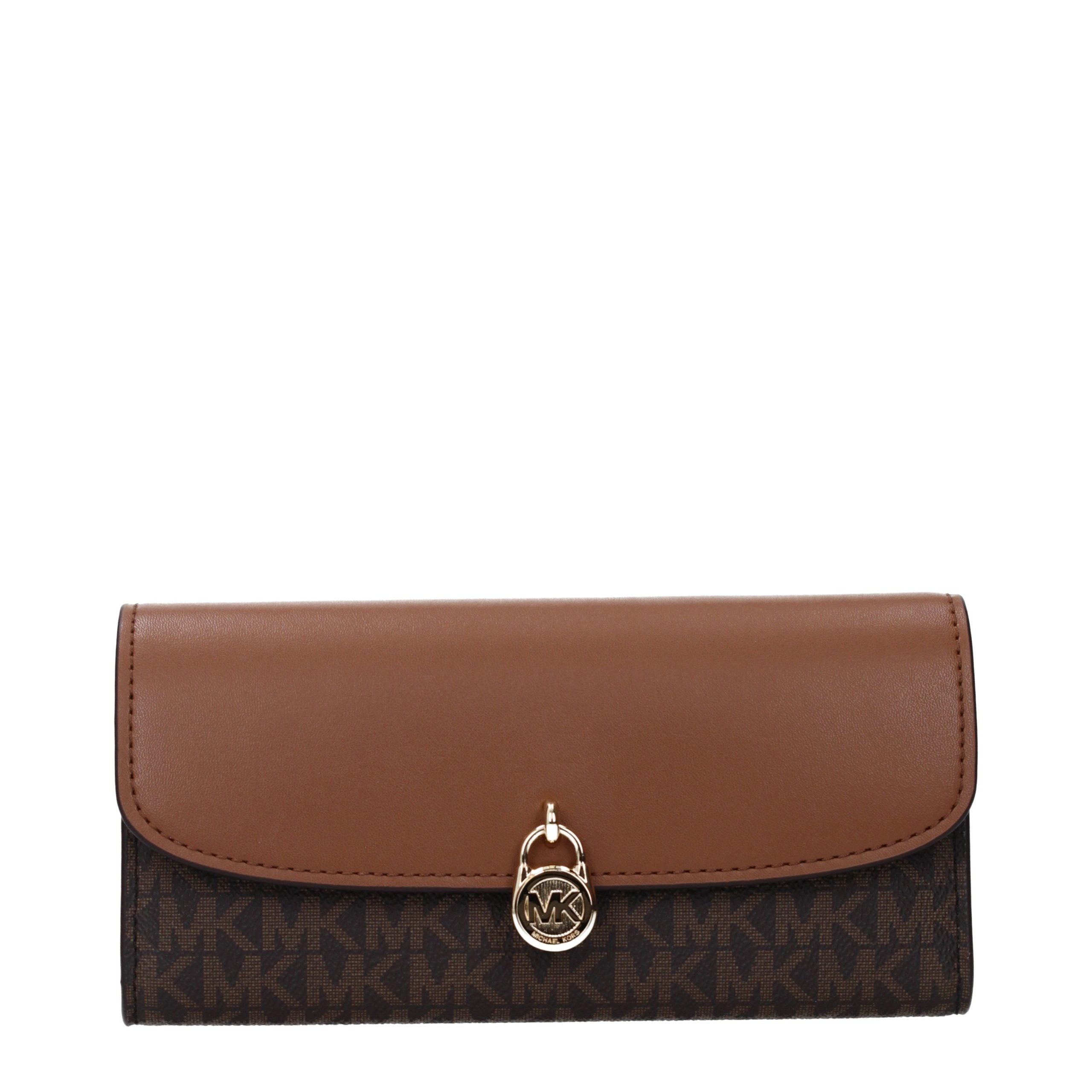 Michael Kors Brown Fabric Wallet - Luxe Marca