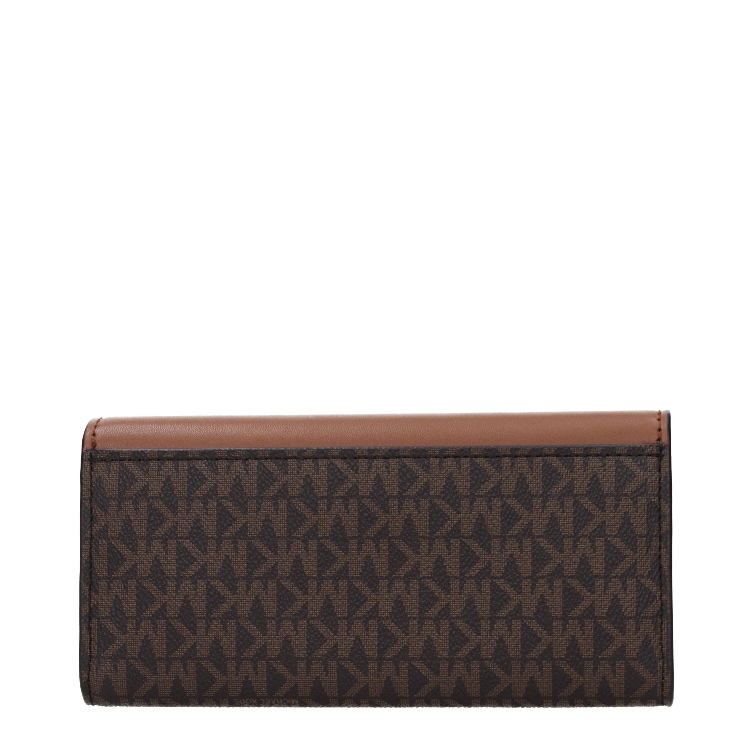Michael Kors Brown Fabric Wallet - Luxe Marca
