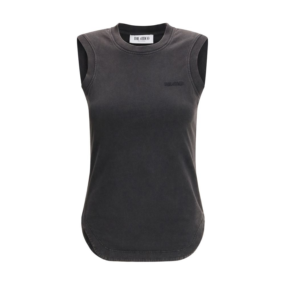 The Attico Black Cotton Top - Luxe Marca