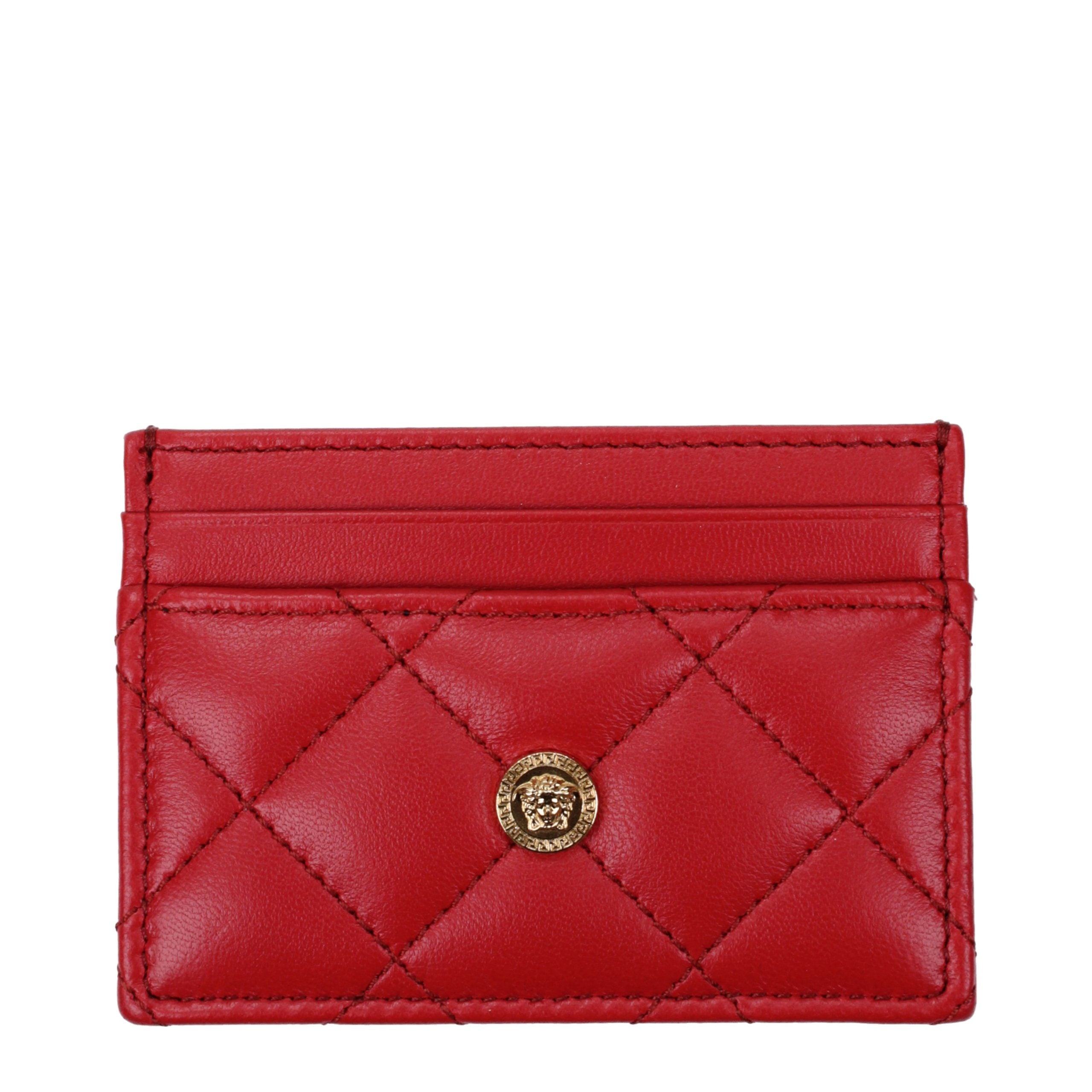 Versace Red Leather Cardholder - Luxe Marca