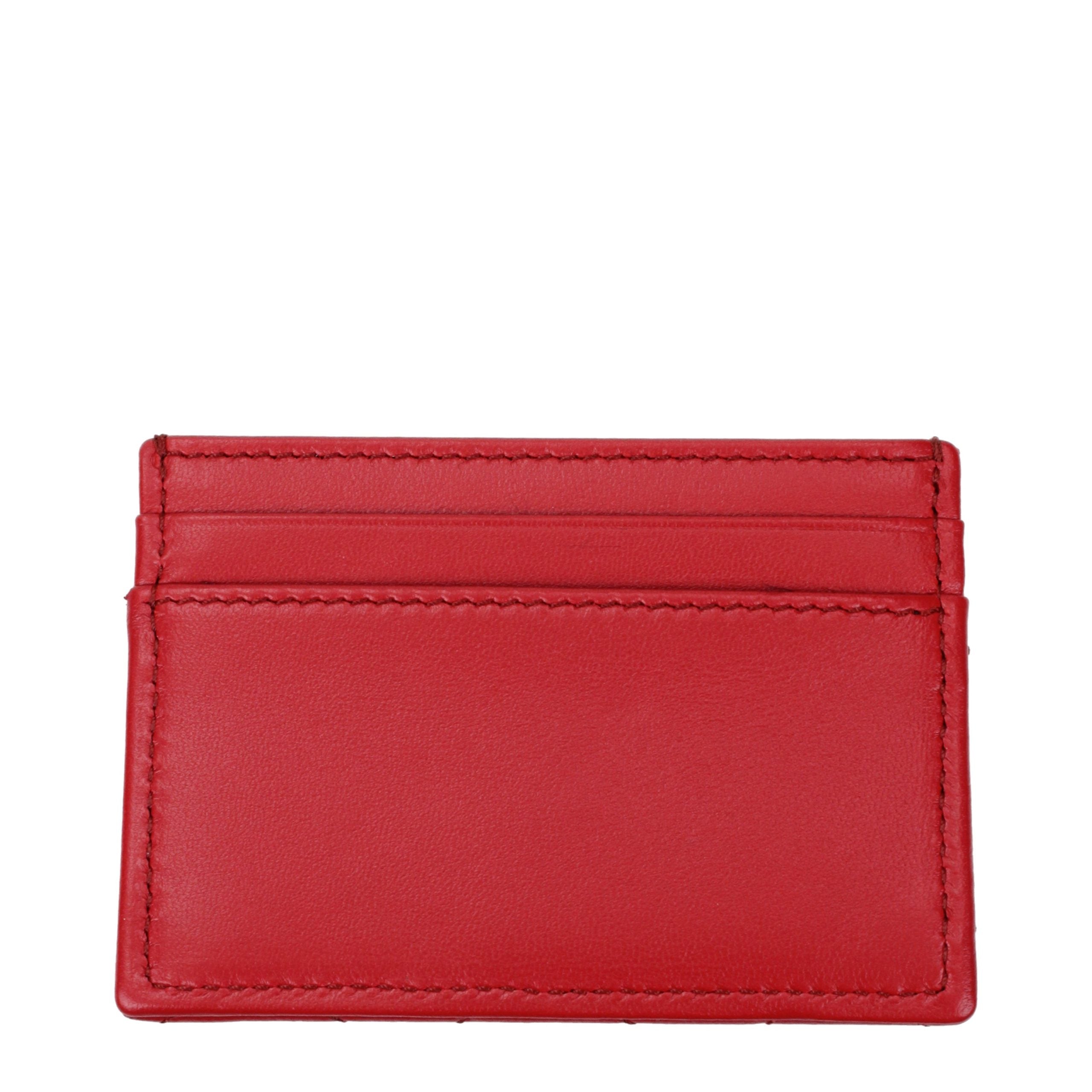 Versace Red Leather Cardholder - Luxe Marca