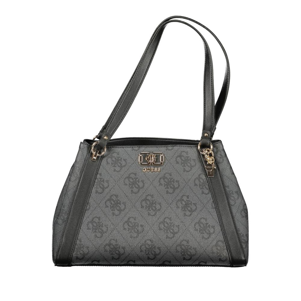 Guess Jeans Nero Poliuretano Women Handbag