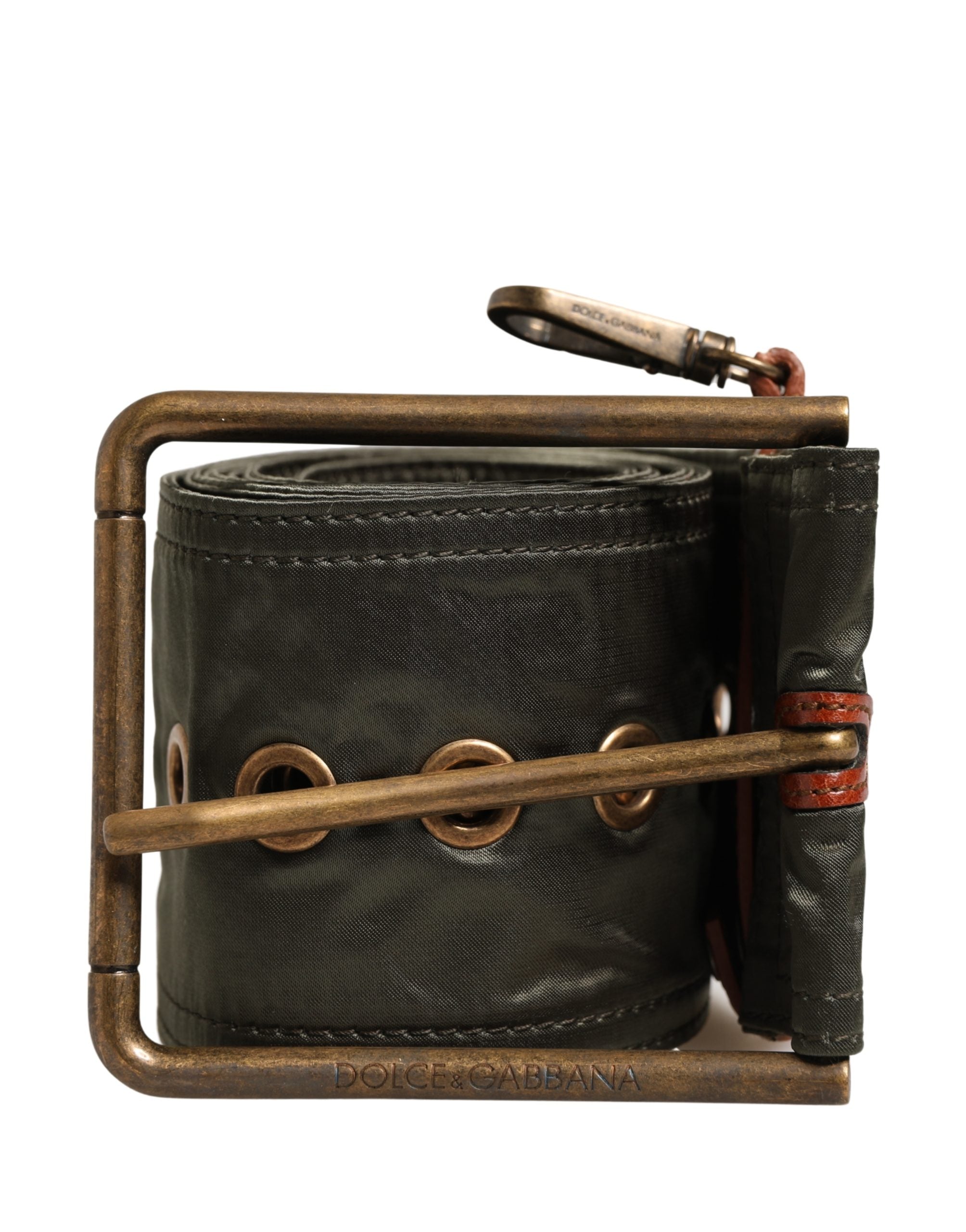 Dolce & Gabbana Men Black Wide Leather DG Metal Buckle Belt - Luxe Marca