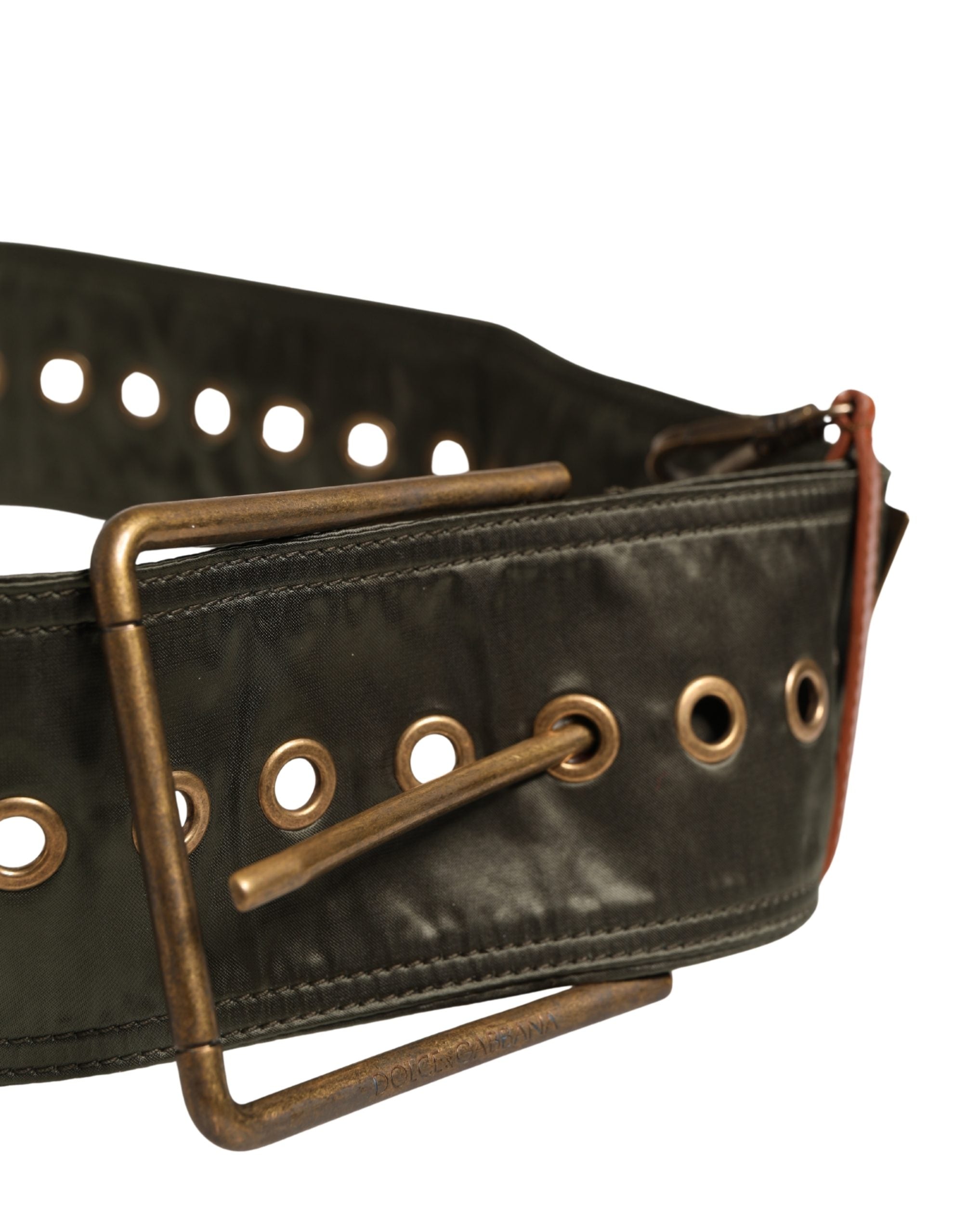 Dolce & Gabbana Men Black Wide Leather DG Metal Buckle Belt - Luxe Marca