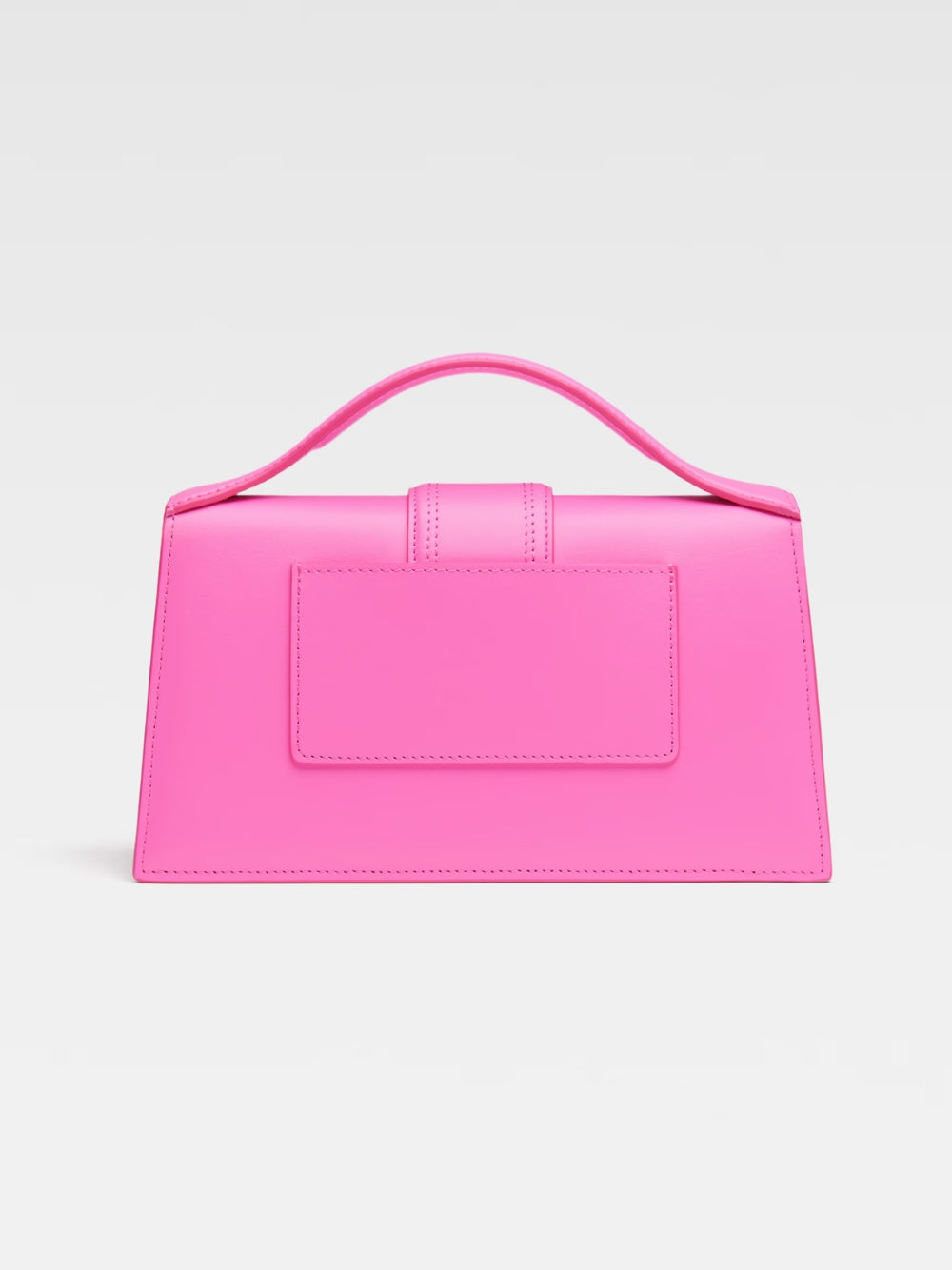 Jacquemus Neon Pink Leather Le Grand Bambino Handbag - Luxe Marca