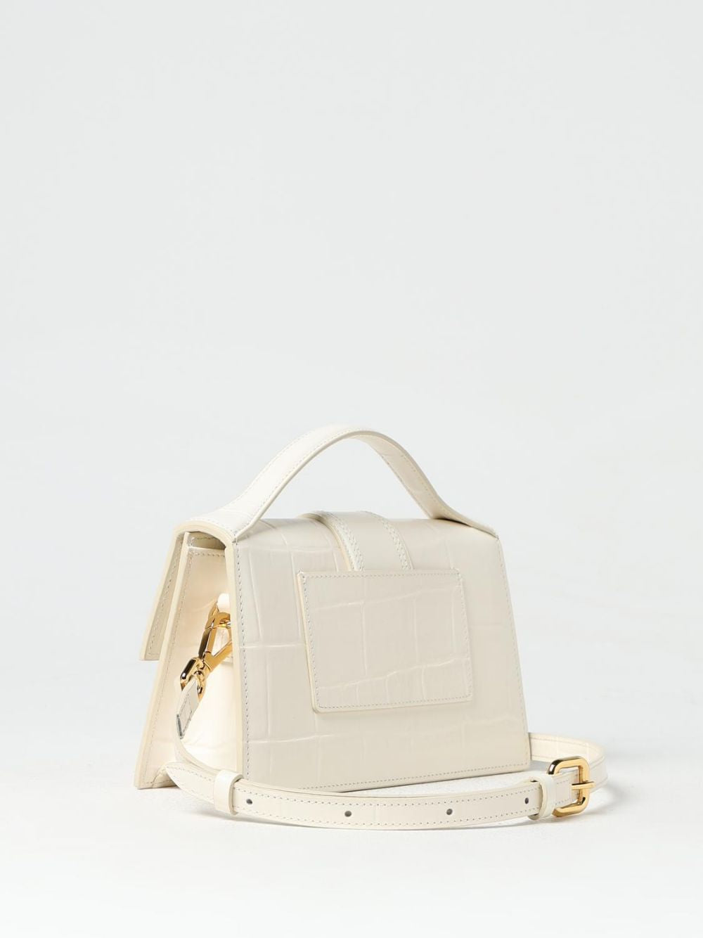 Jacquemus Ivory Cocco Le Grand Bambino Handbag