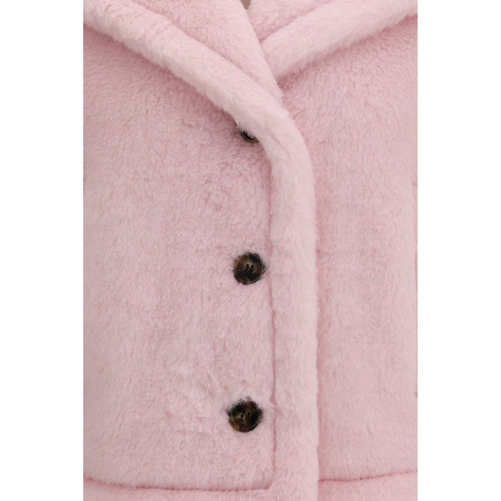 Max Mara Multicolor Alpaca Vicugna Pacos Coat - Luxe Marca