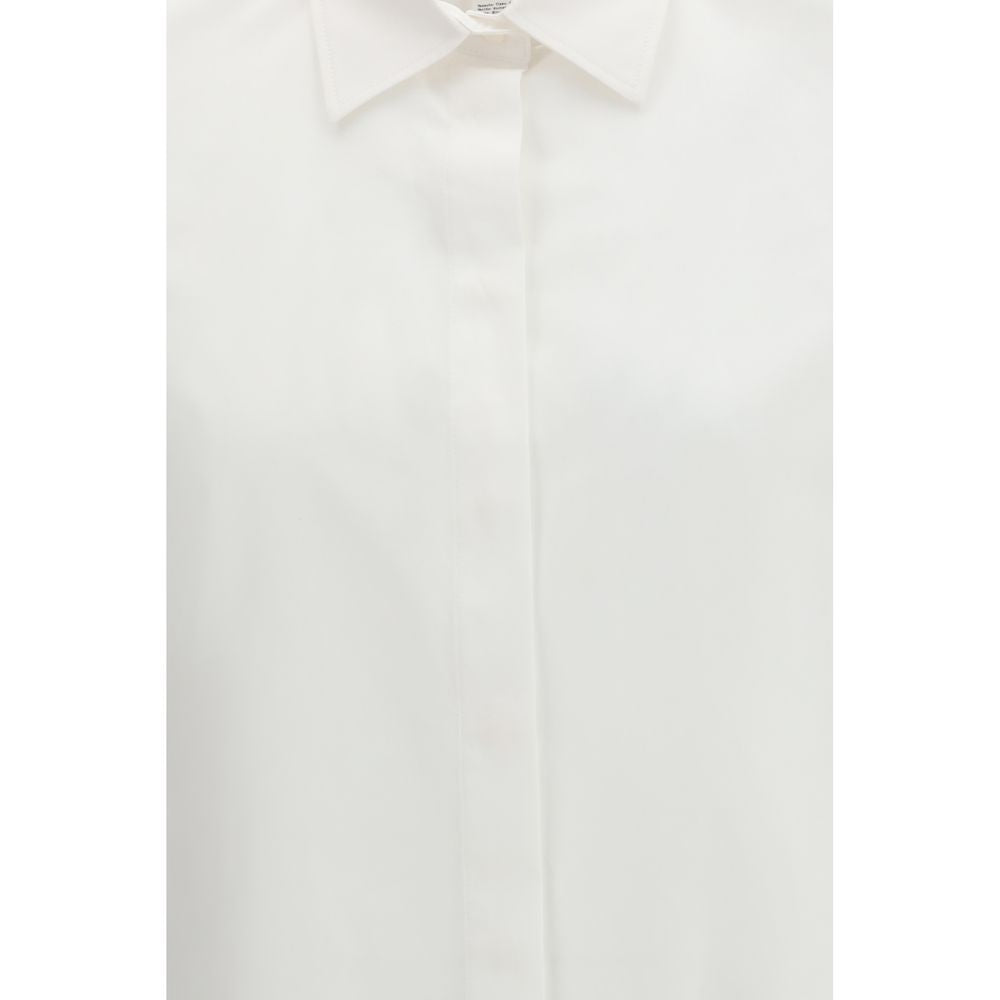 Max Mara White Cotton Dress Shirt - Luxe Marca