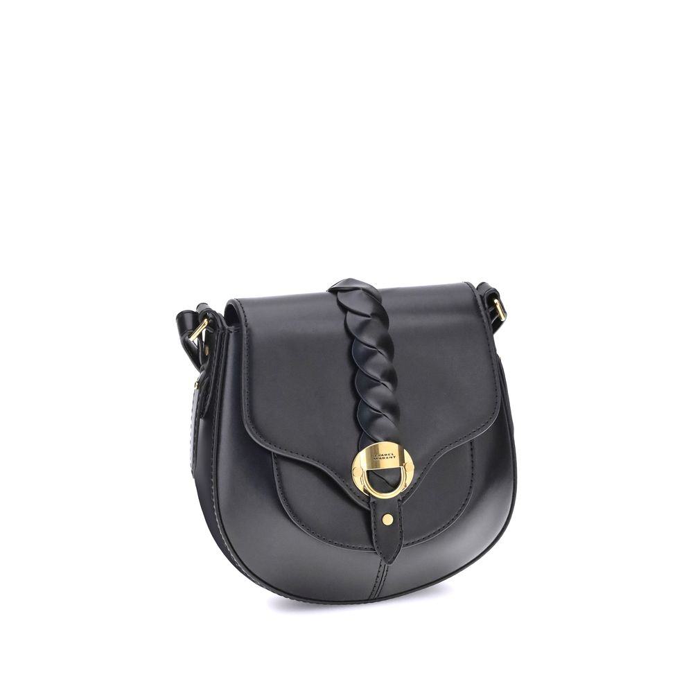 Isabel Marant Black Calf Leather Bos Taurus Shoulder Bag