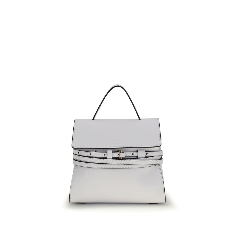 Moschino White Calf Leather Bos Taurus Handbag - Luxe Marca