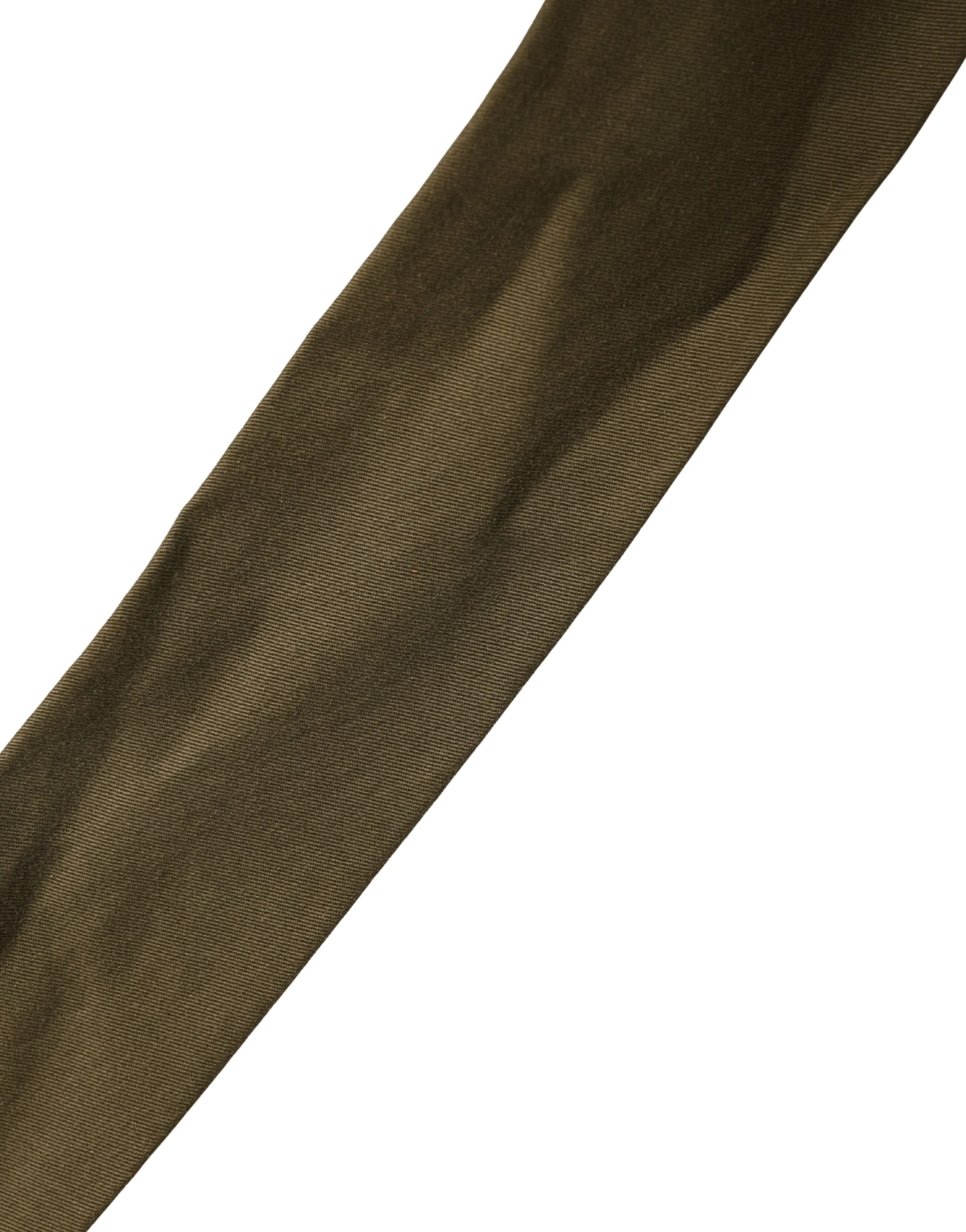 Ermanno Scervino Army Green Cotton Round Buckle Waist Belt - Luxe Marca