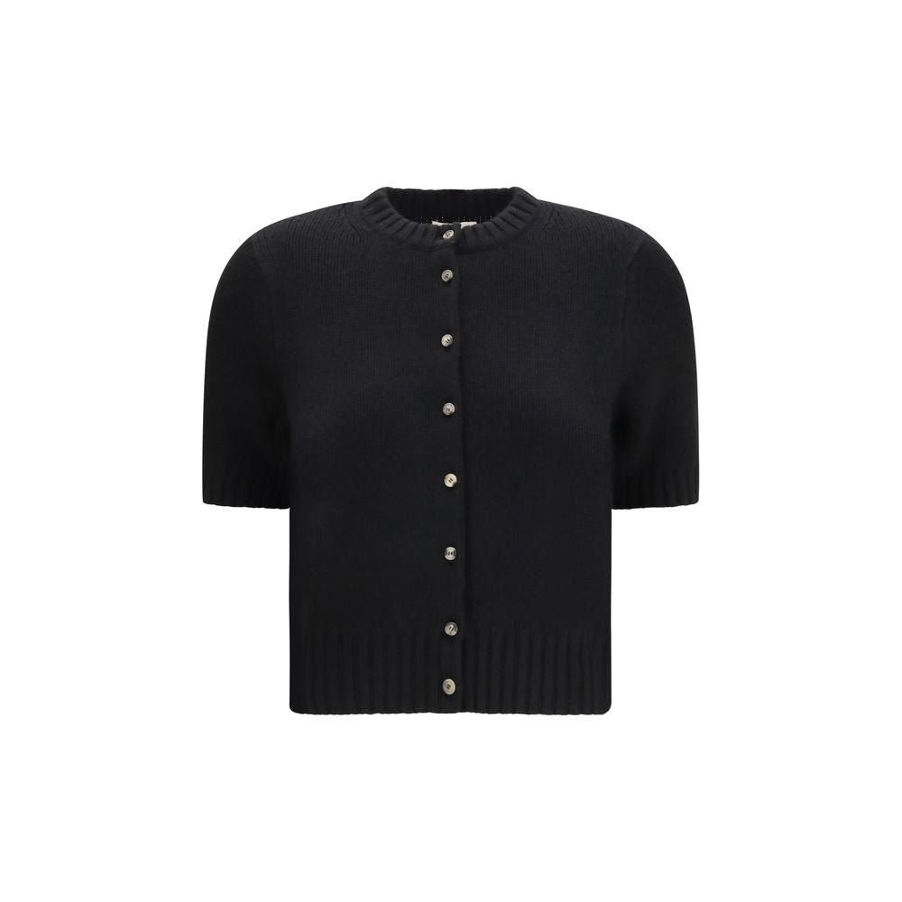 Khaite Black Cashmere Cardigan - Luxe Marca