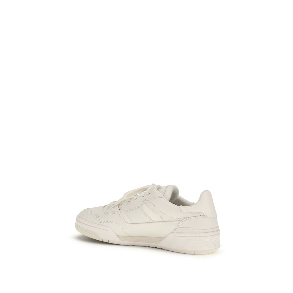 Axel Arigato Gray Calf Leather Bos Taurus Low Top Sneakers - Luxe Marca