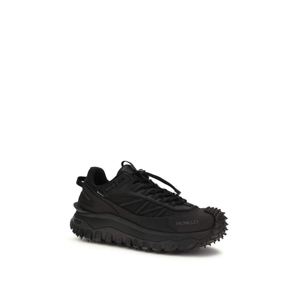 Moncler Black Polyamide Athletic Sneakers - Luxe Marca