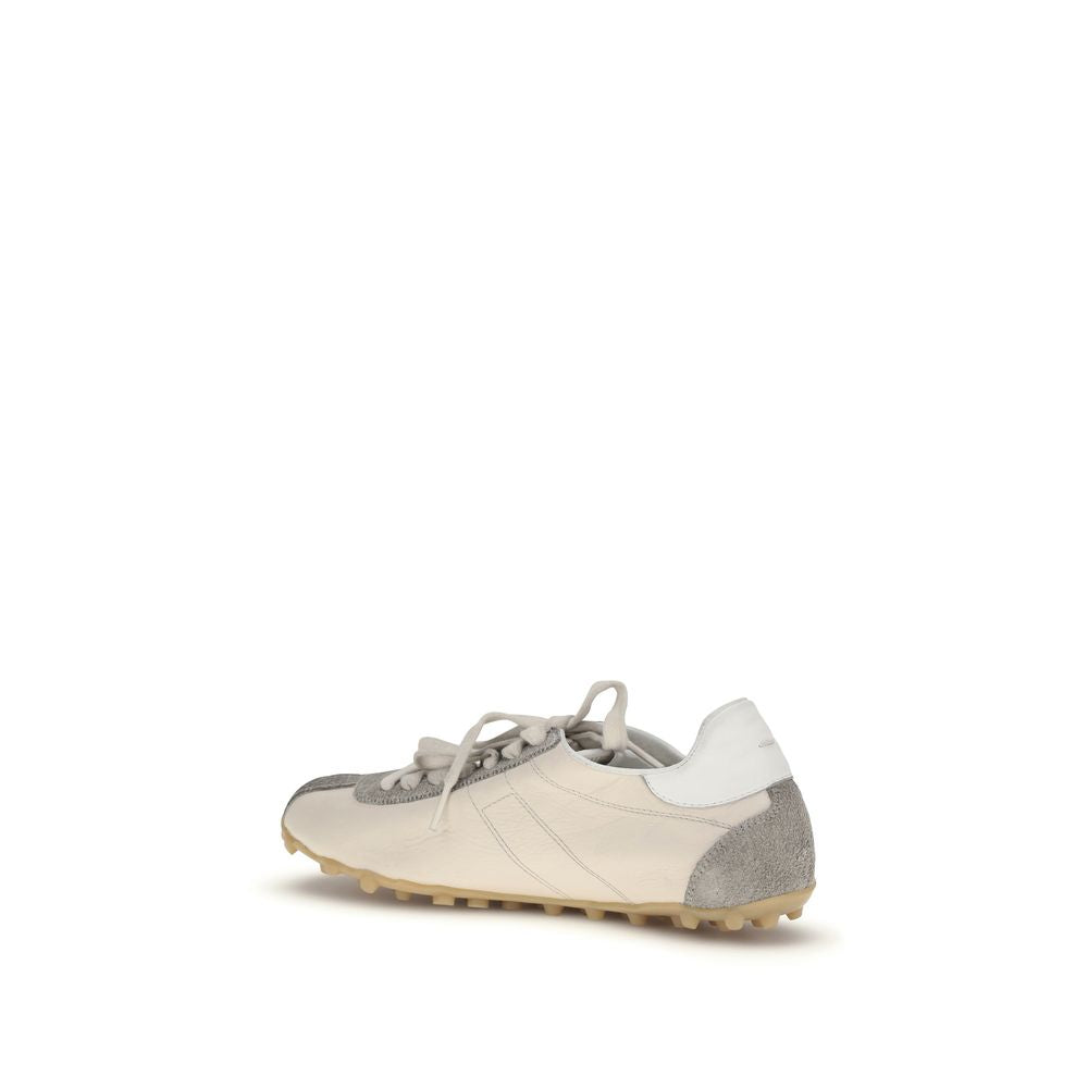 Margiela Beige Goatskin Athletic Sneakers - Luxe Marca