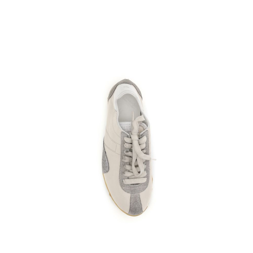 Margiela Beige Goatskin Athletic Sneakers - Luxe Marca