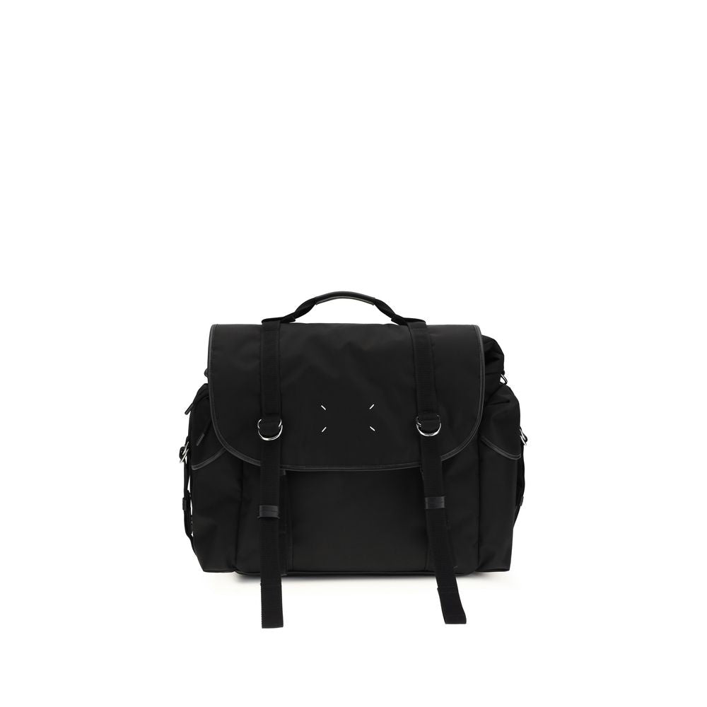 Margiela Black Calf Leather Bos Taurus Shoulder Bag - Luxe Marca