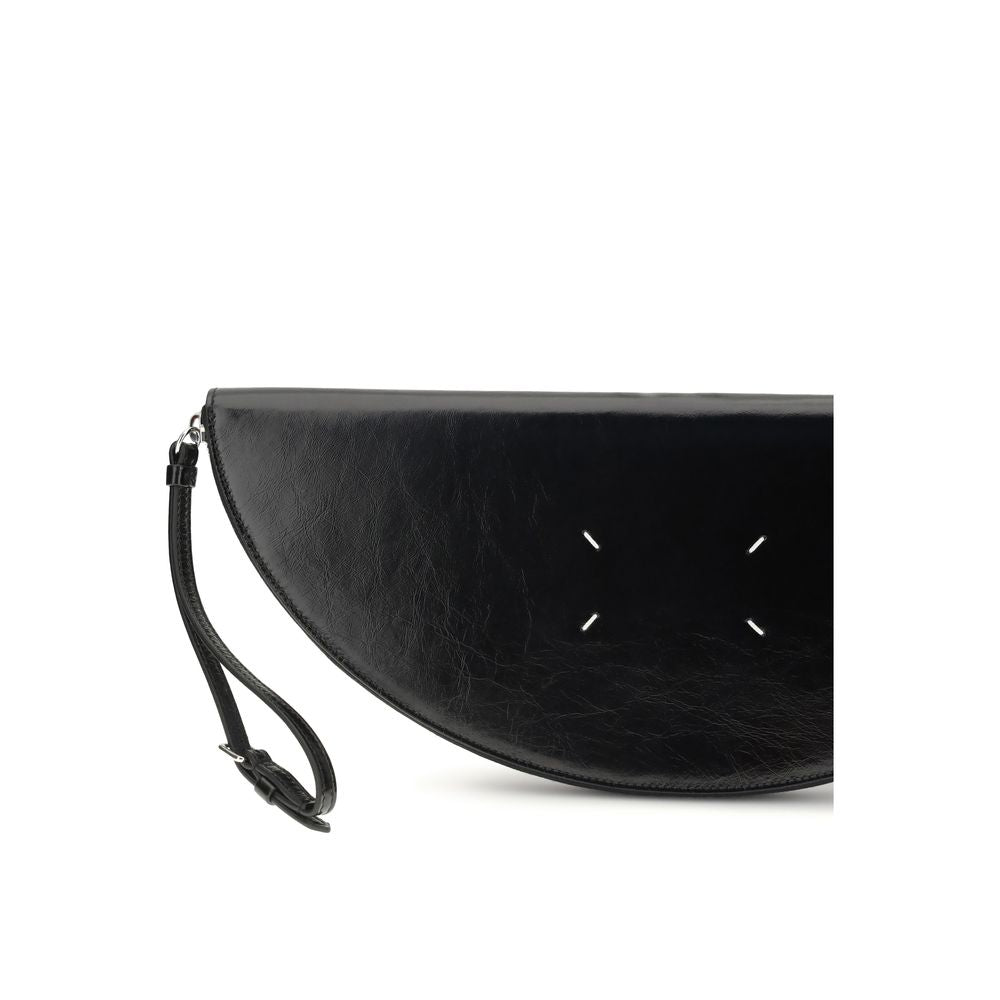 Margiela Black Calf Leather Bos Taurus Clutch Bag - Luxe Marca