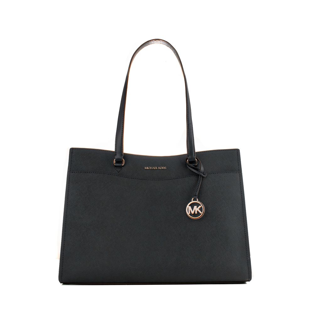 Michael Kors Black Leather Tote Bag