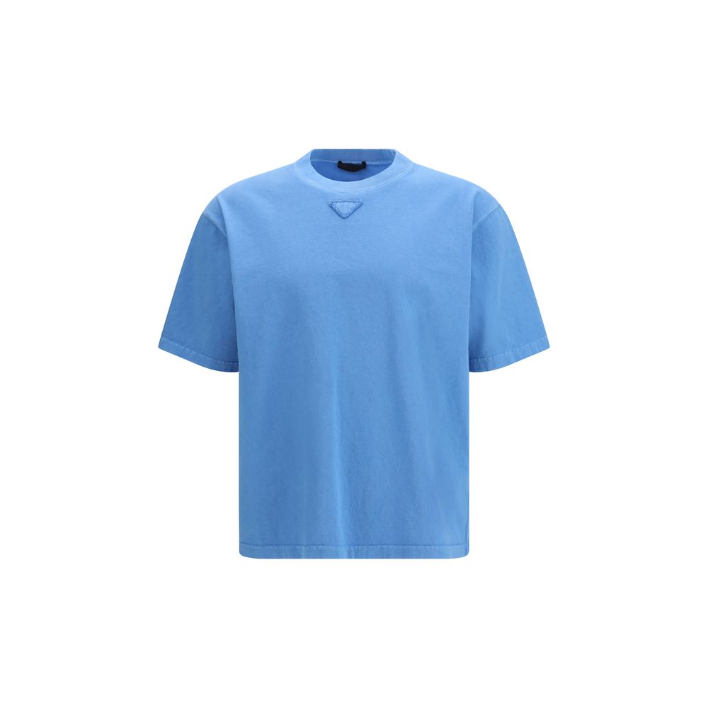 Prada Blue Cotton T-Shirt - Luxe Marca