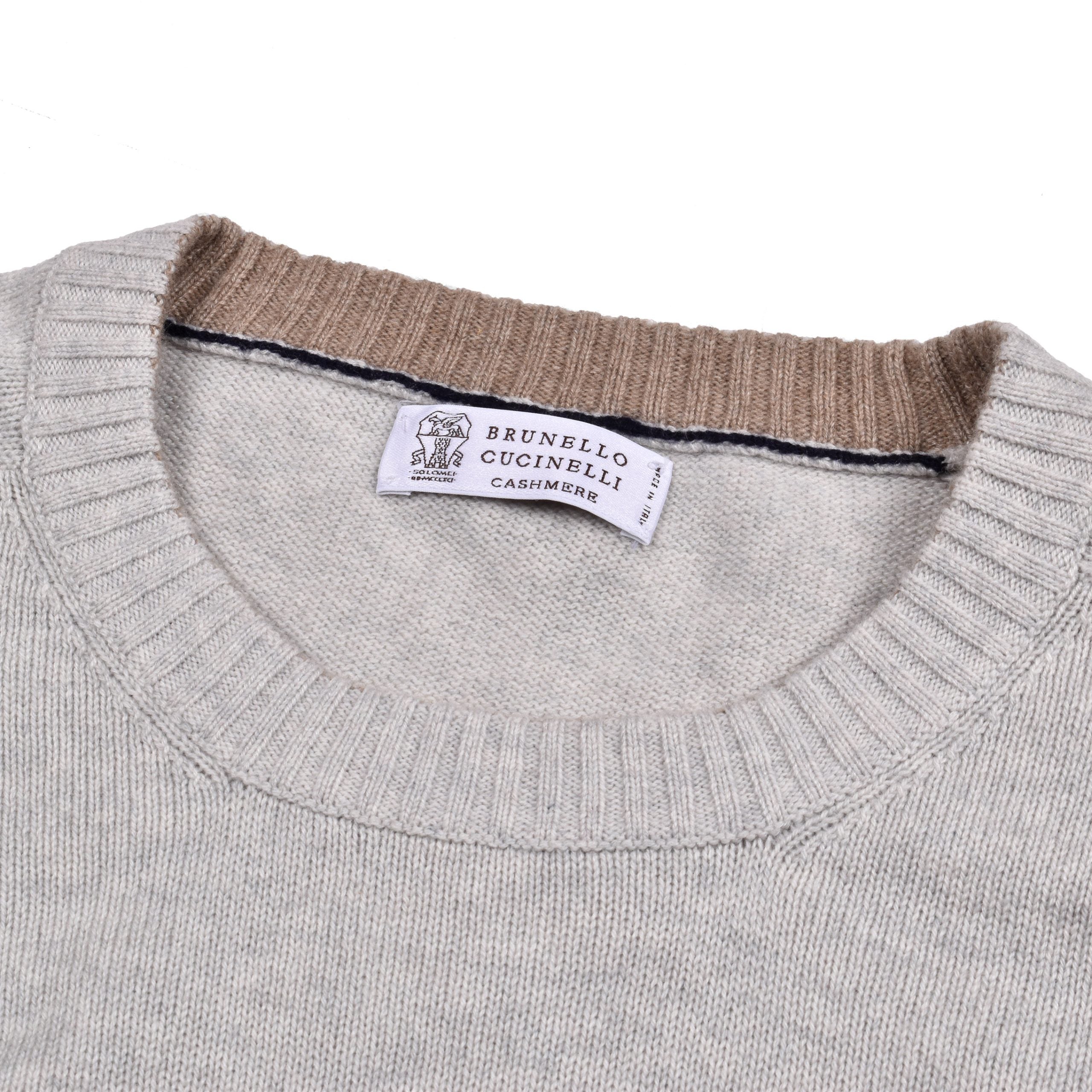 Brunello Cucinelli Bicolor Cashmere Sweater