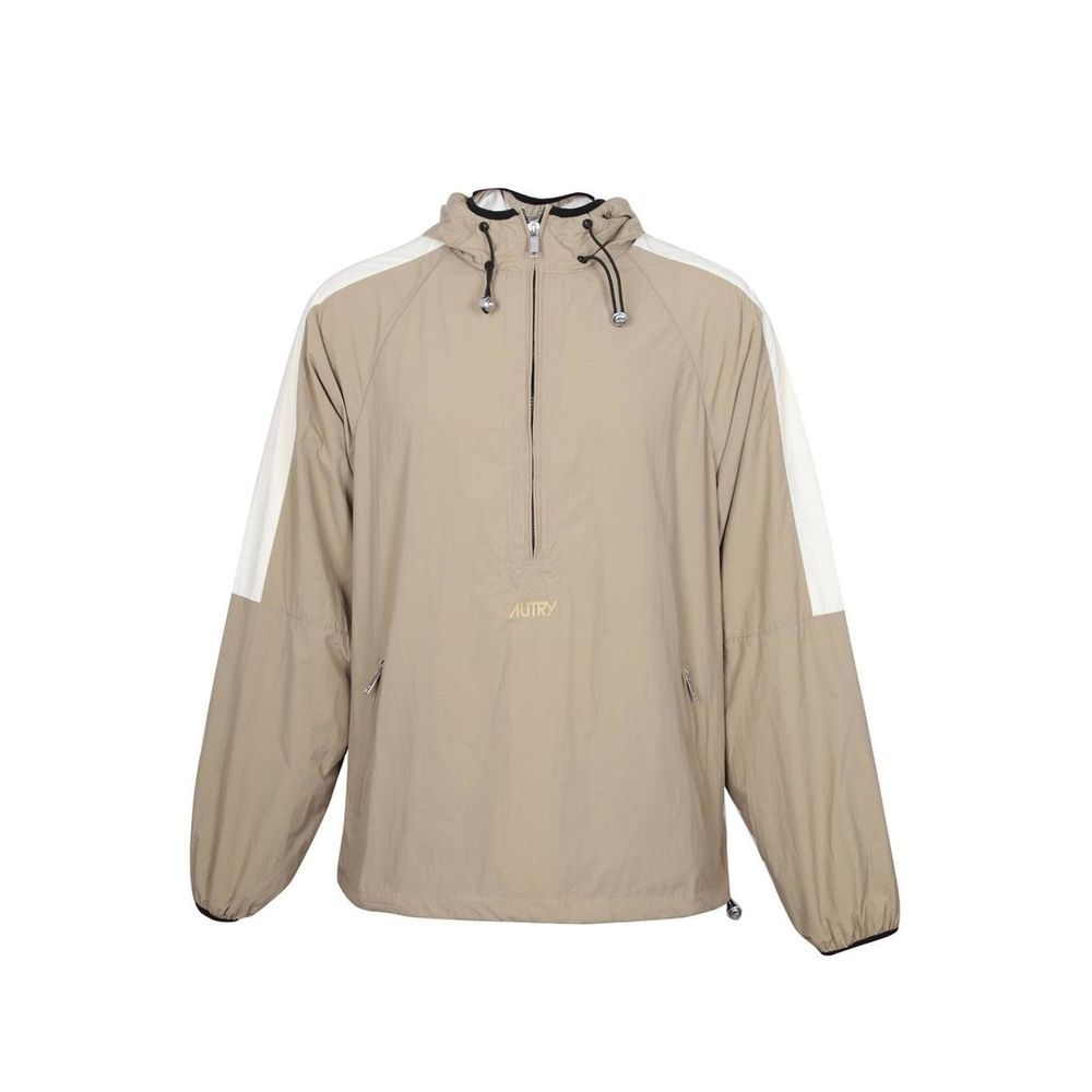 Autry Beige Nylon Shell Jacket - Luxe Marca