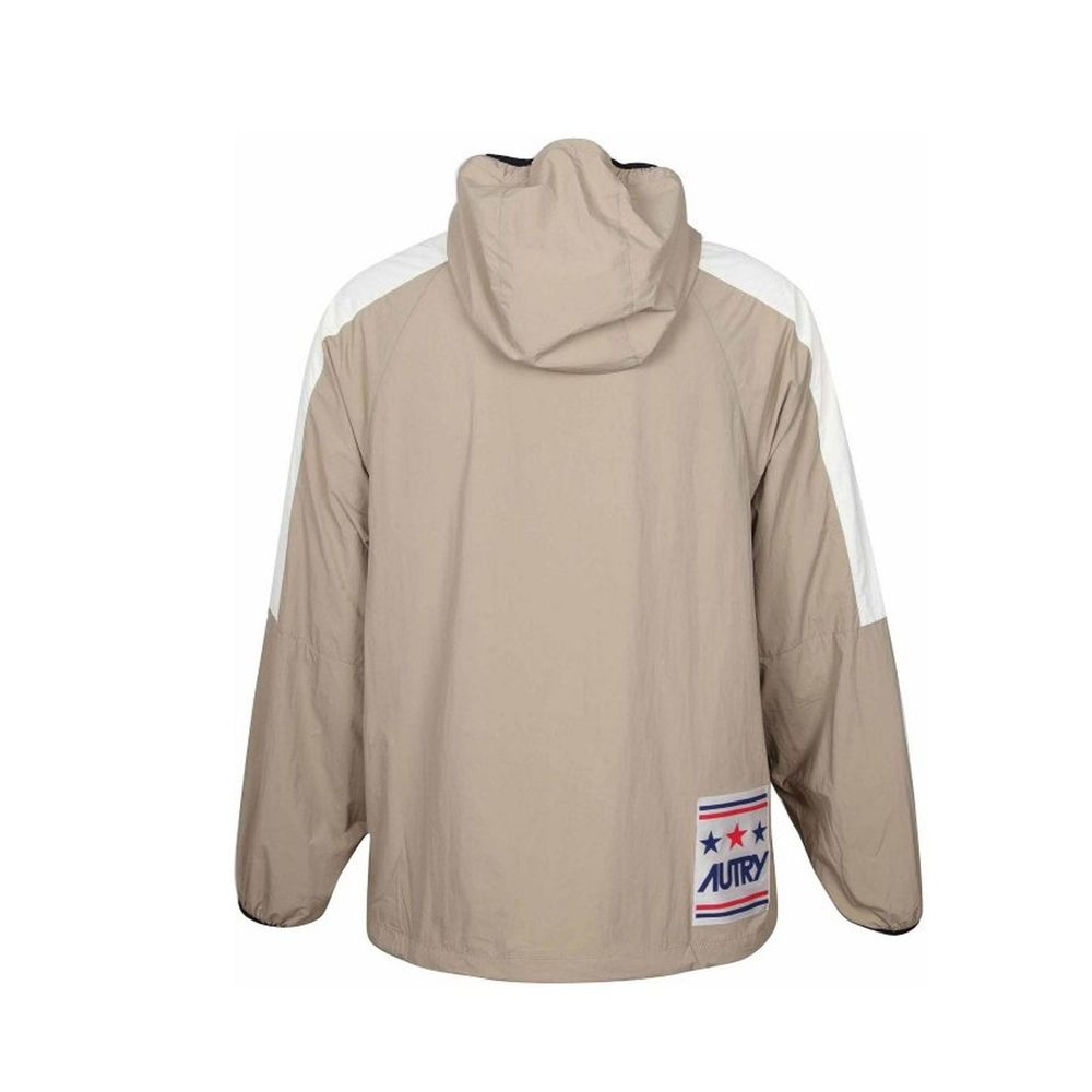 Autry Beige Nylon Shell Jacket - Luxe Marca