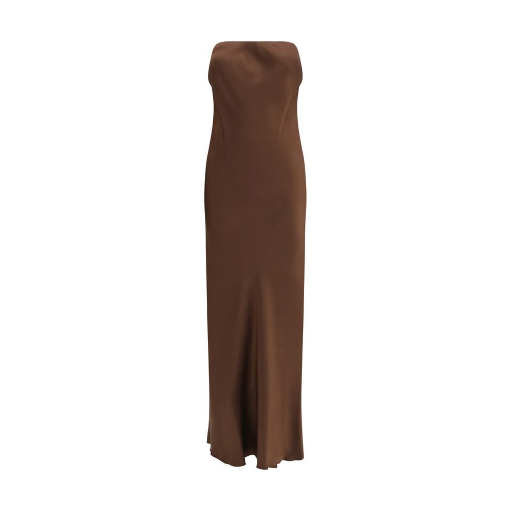 Forte_Forte Brown Acetate Casual Dress - Luxe Marca