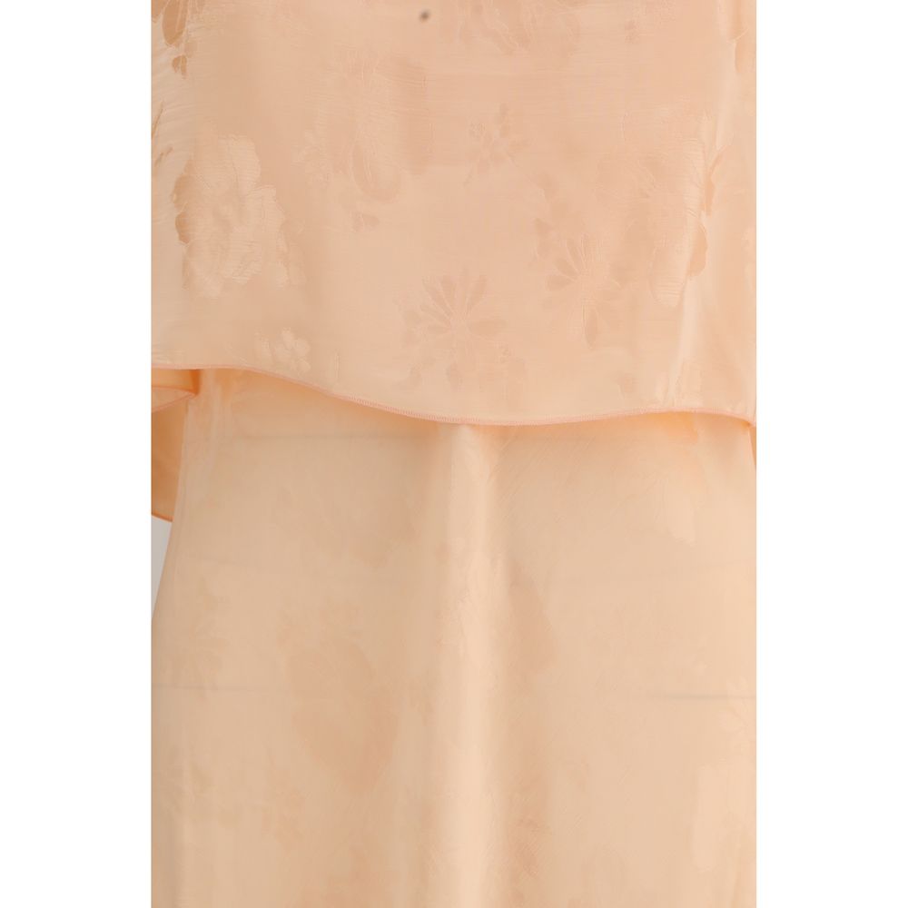Forte_Forte Orange Viscose Casual Dress - Luxe Marca