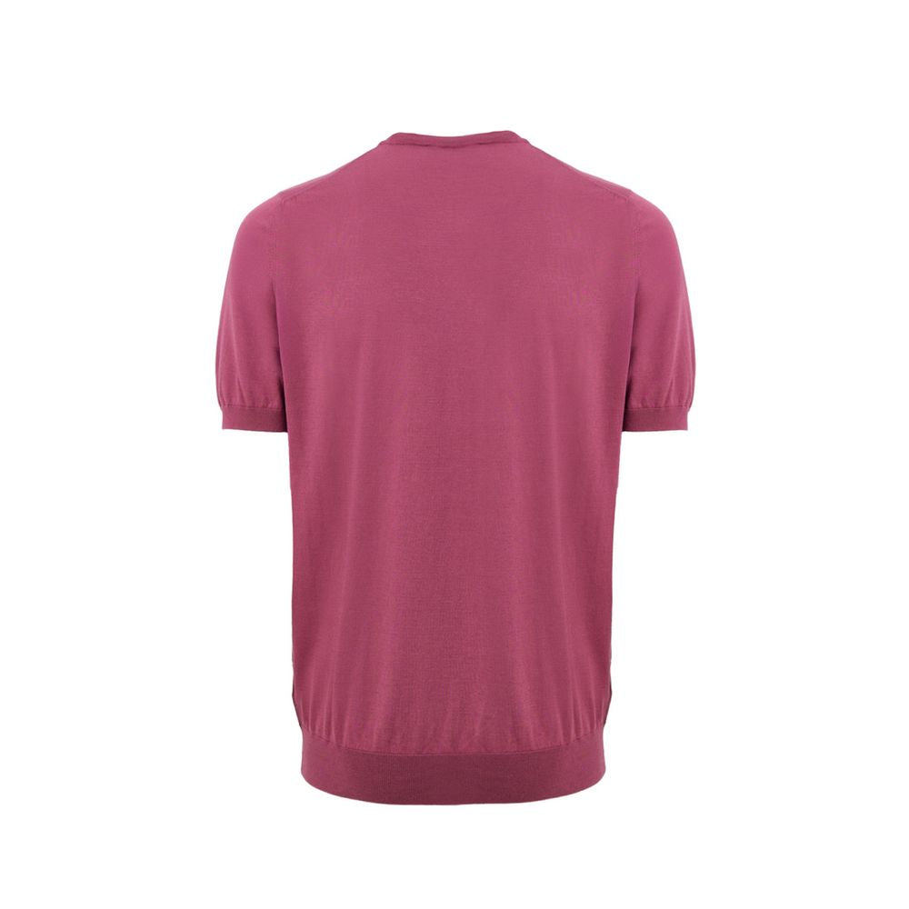 Gran Sasso Purple Cotton T-Shirt - Luxe Marca