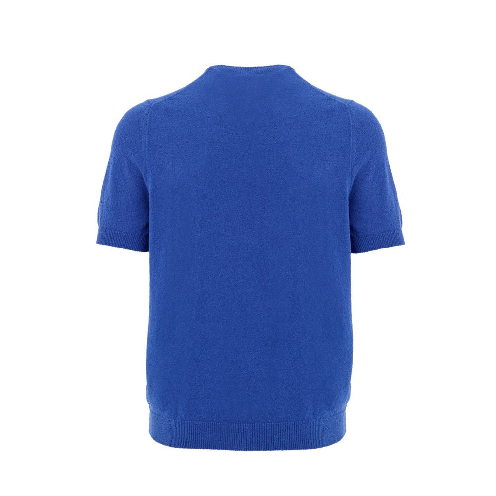 Gran Sasso Blue Cotton T-Shirt - Luxe Marca