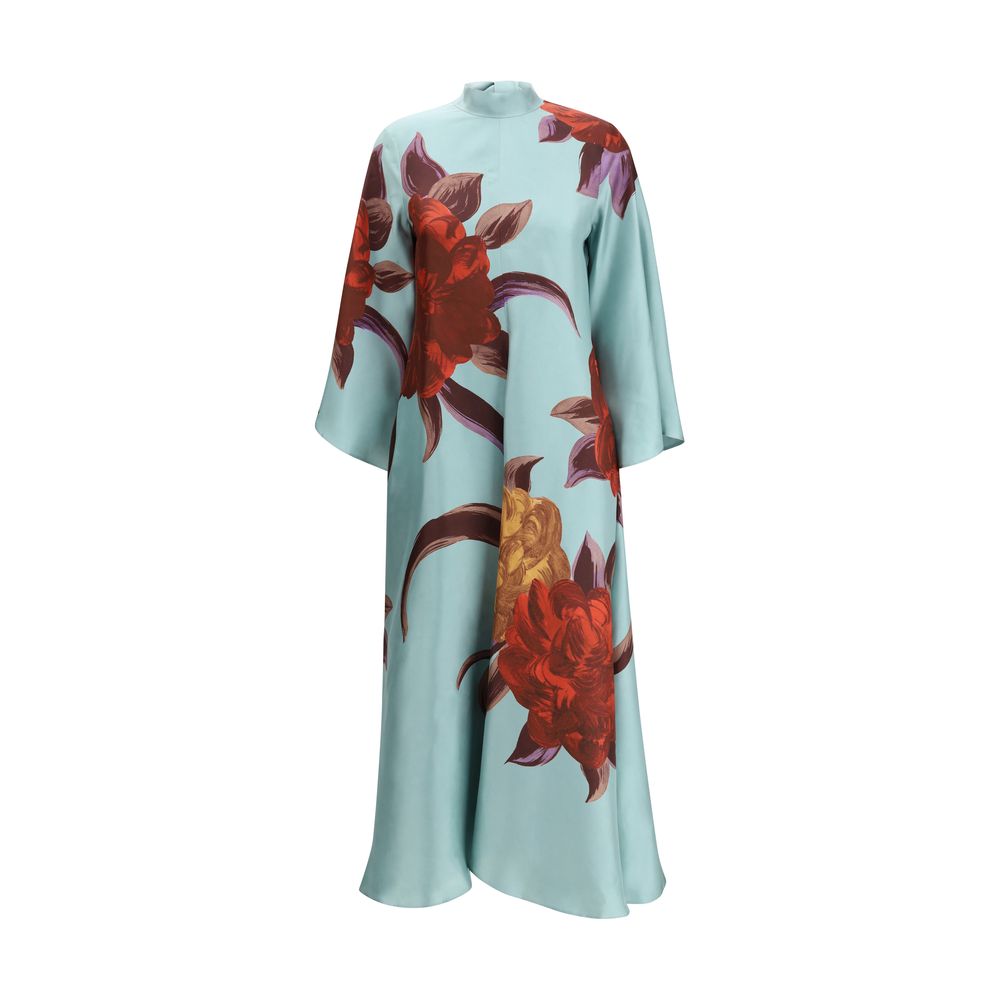La Double J Multicolor Silk Casual Dress - Luxe Marca