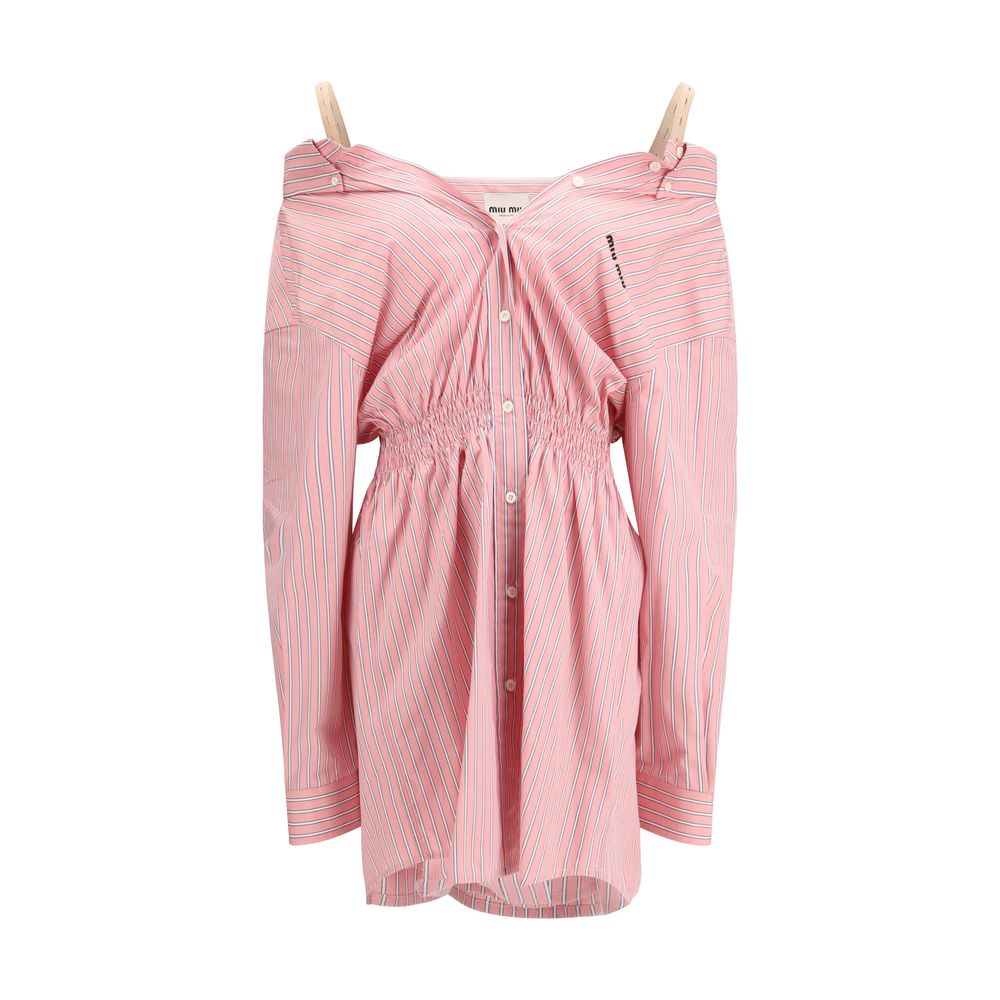 Miu Miu Multicolor Cotton Casual Dress - Luxe Marca