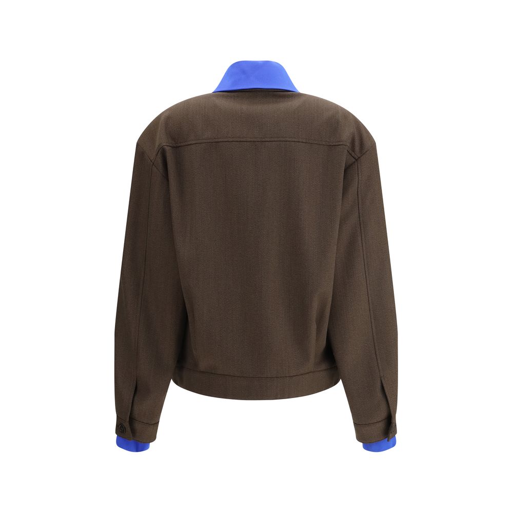 Miu Miu Brown Fleece Wool Bomber - Luxe Marca
