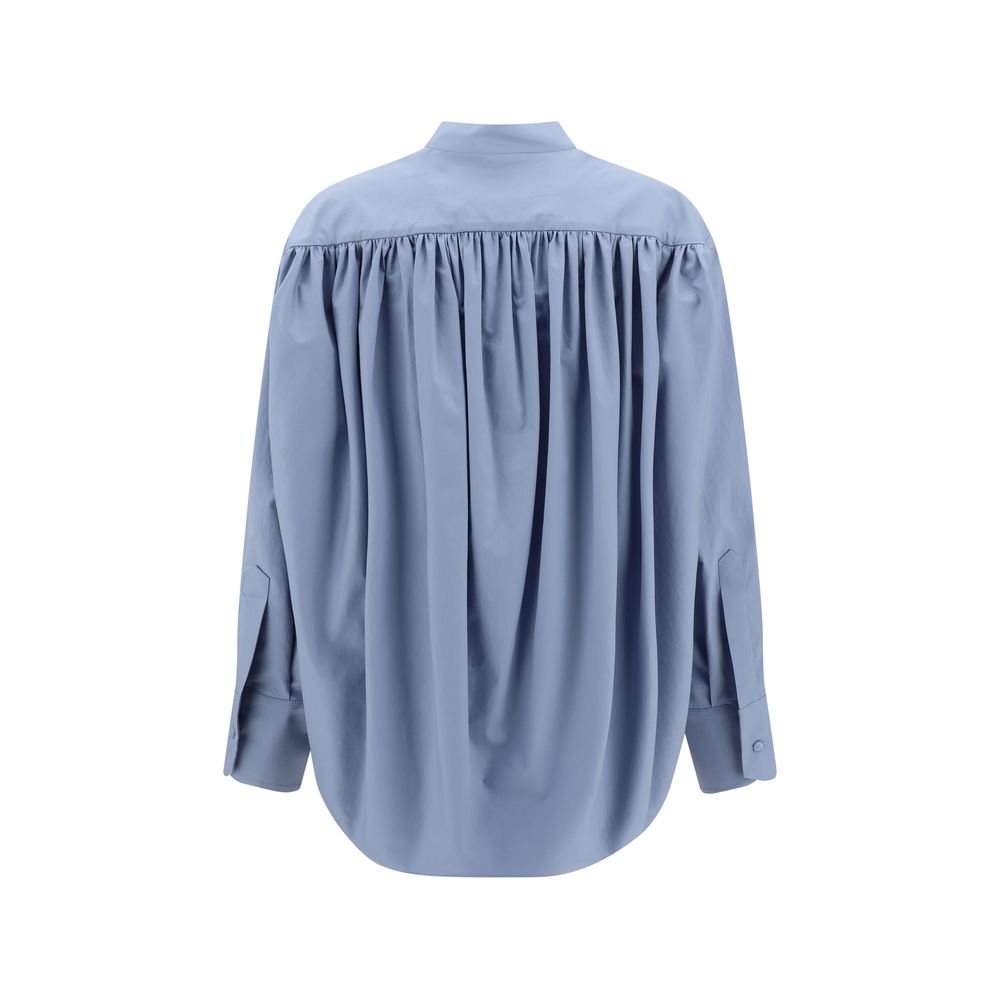 SA SU PHI Blue Cotton Shirt - Luxe Marca