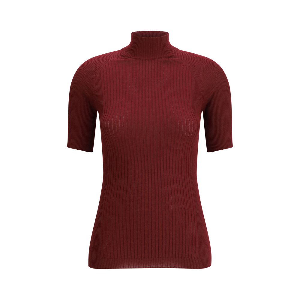 SA SU PHI Bordeaux Cashmere Top - Luxe Marca