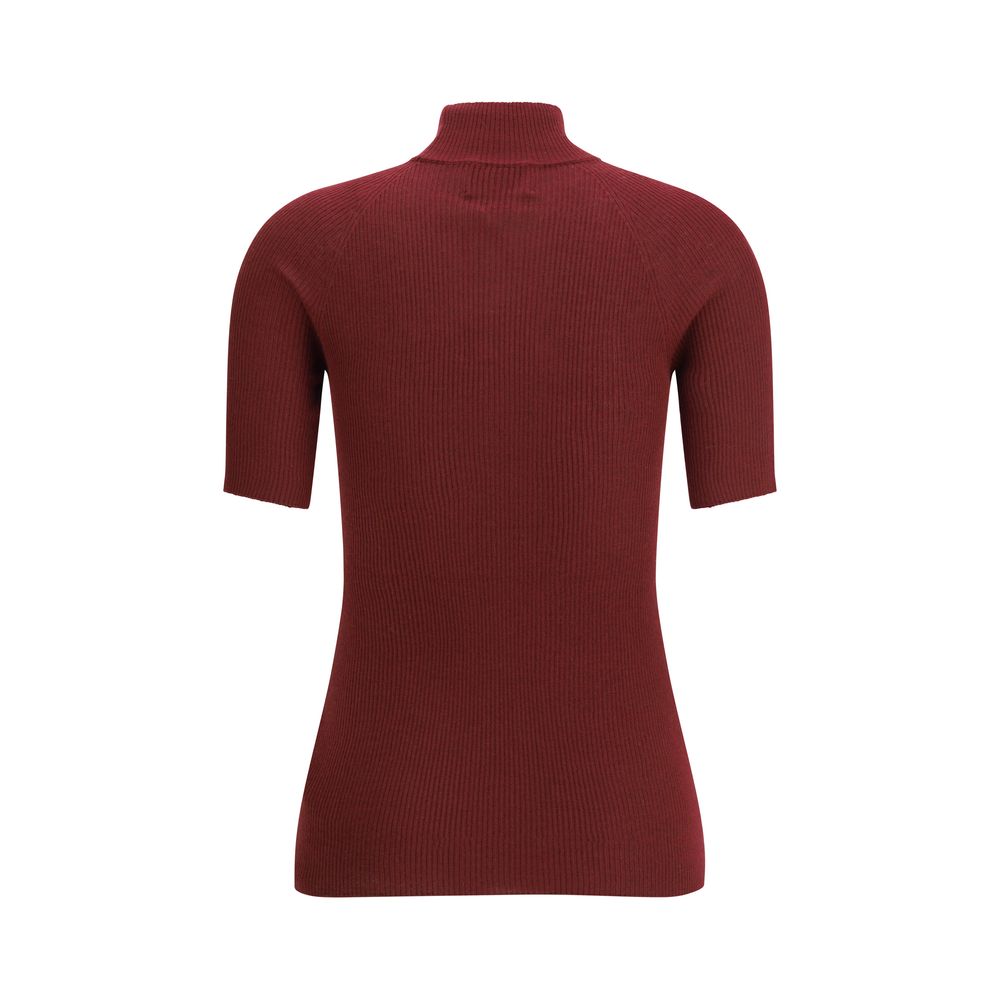 SA SU PHI Bordeaux Cashmere Top - Luxe Marca