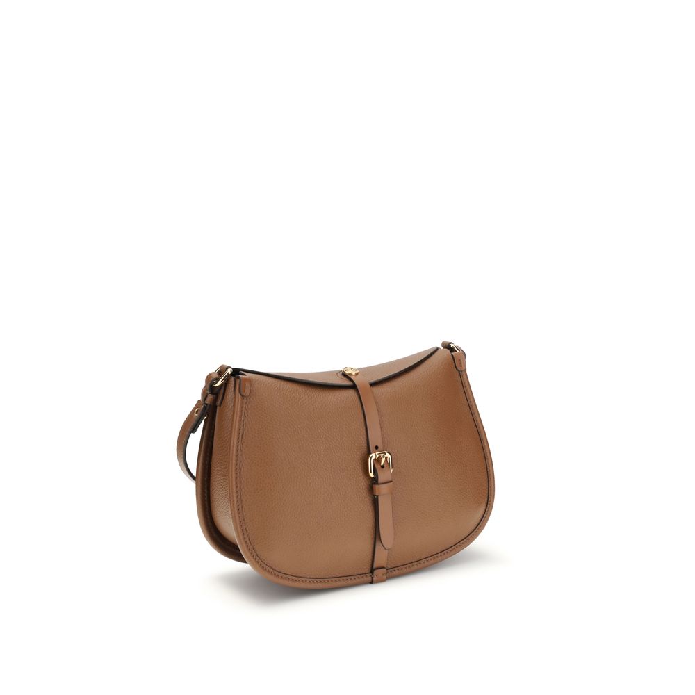 Etro Brown Calf Leather Bos Taurus Shoulder Bag - Luxe Marca