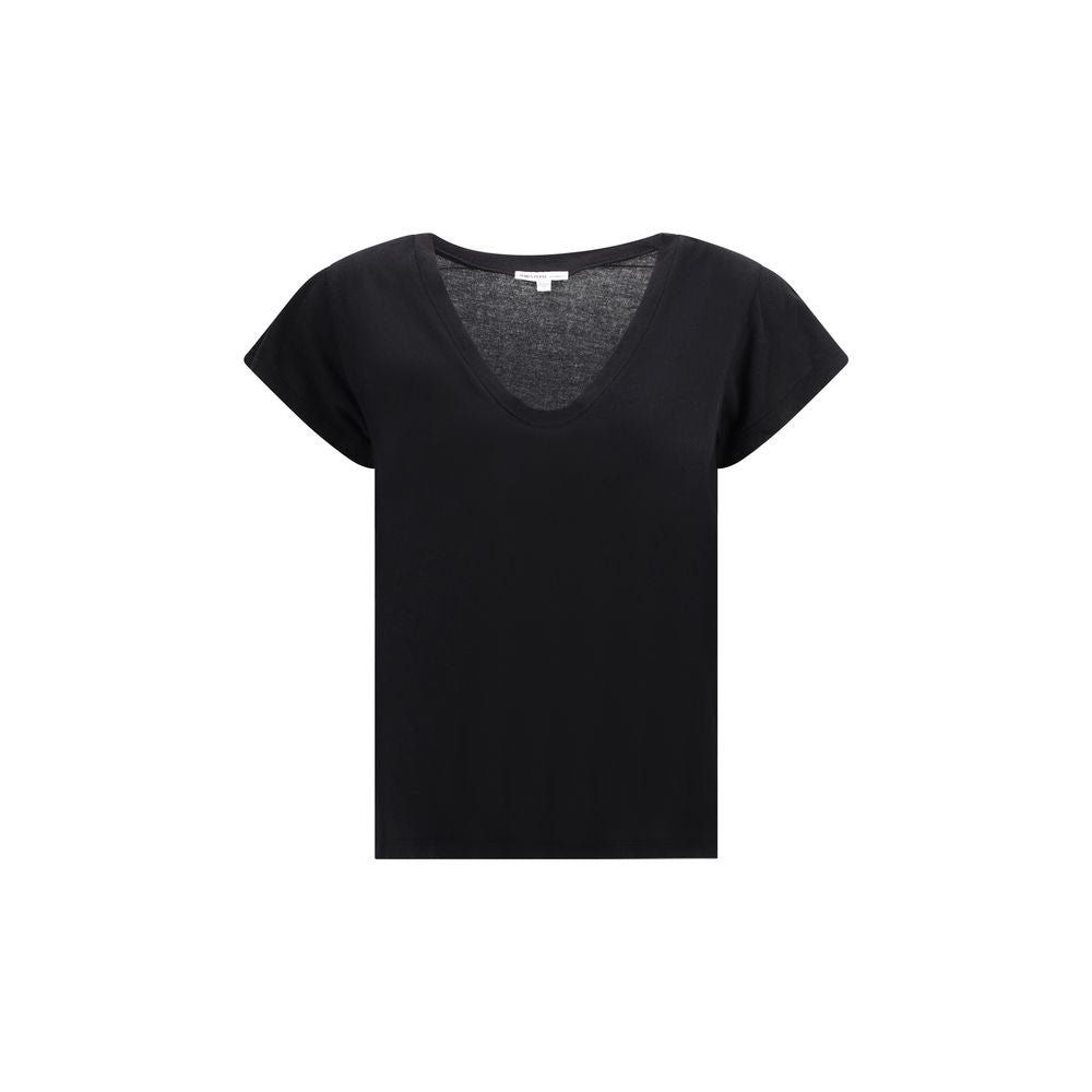 James Perse Black Cotton T-Shirt - Luxe Marca