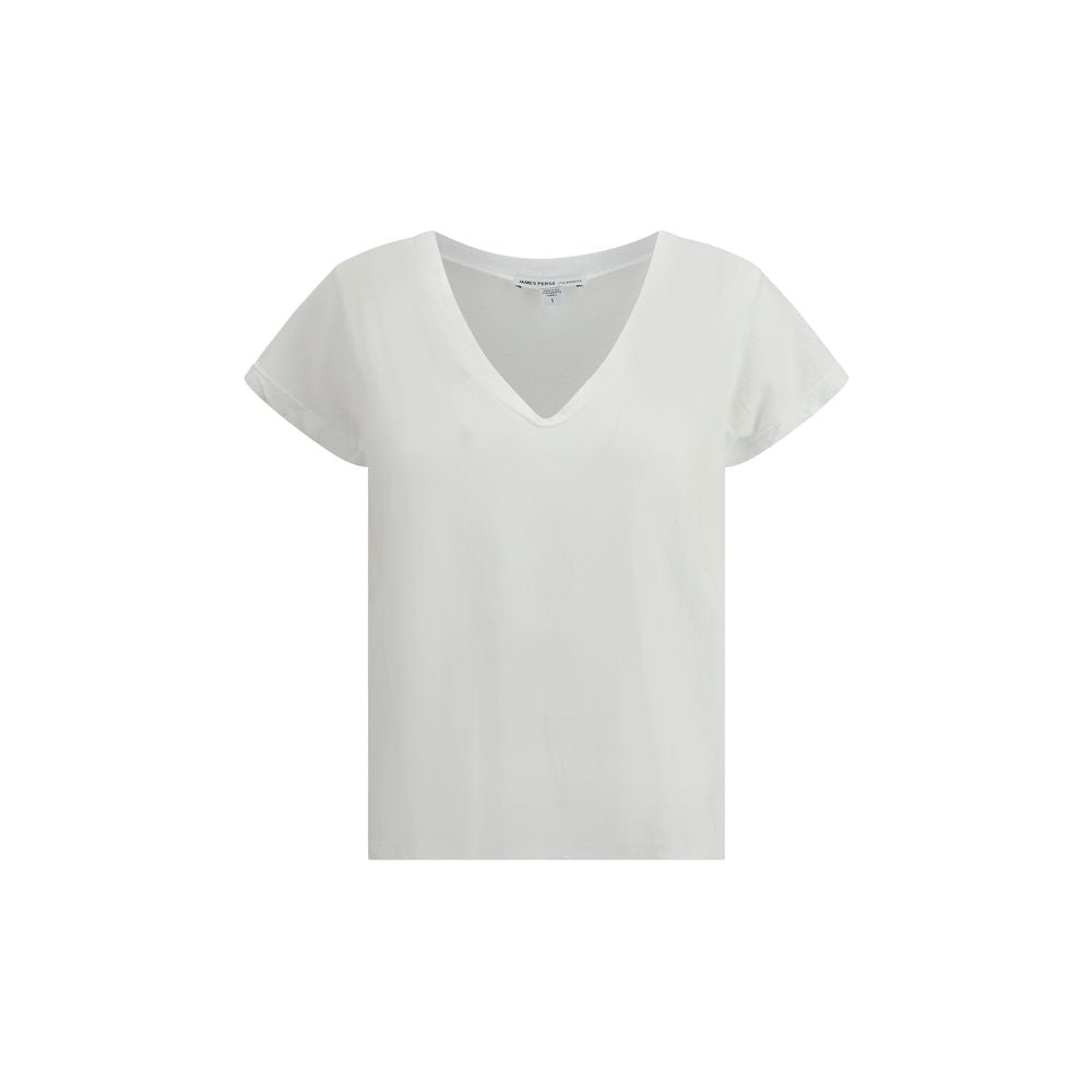 James Perse White Cotton T-Shirt - Luxe Marca