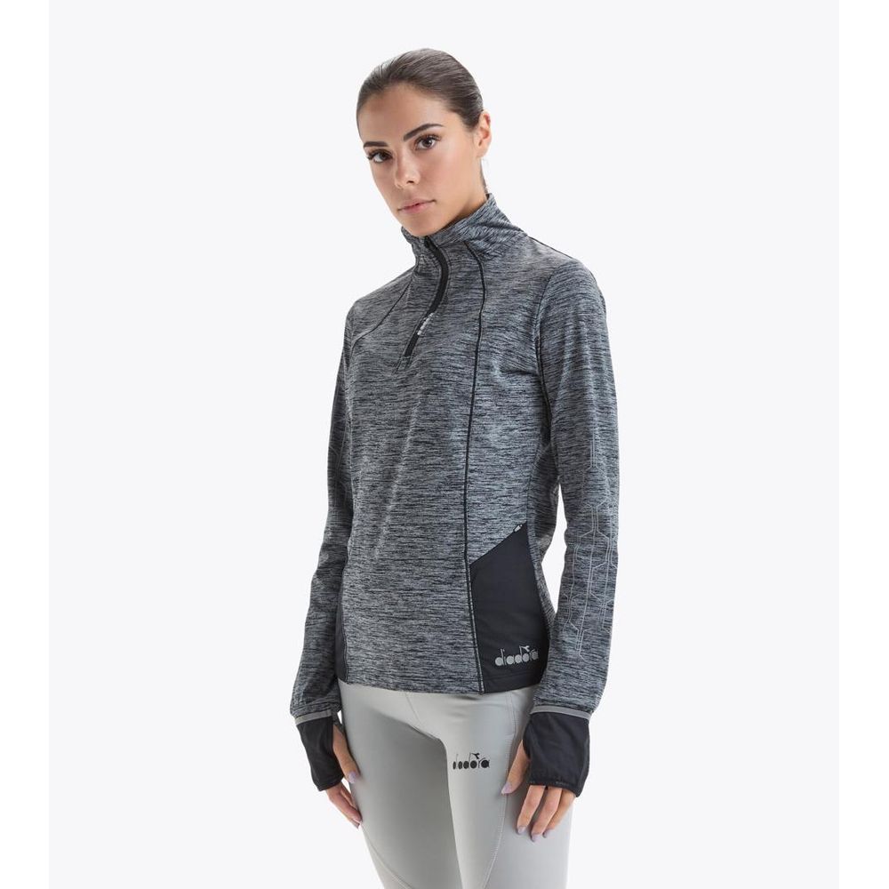 Diadora Black Polyester Sweatshirt