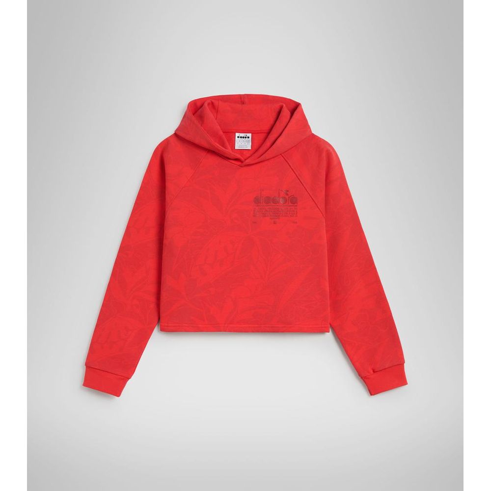 Diadora Red Cotton Sweatshirt