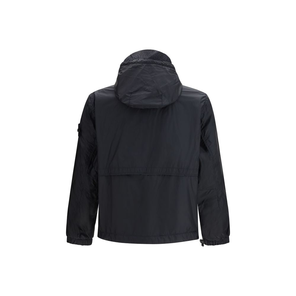 Stone Island Blue Polyamide Shell Jacket - Luxe Marca