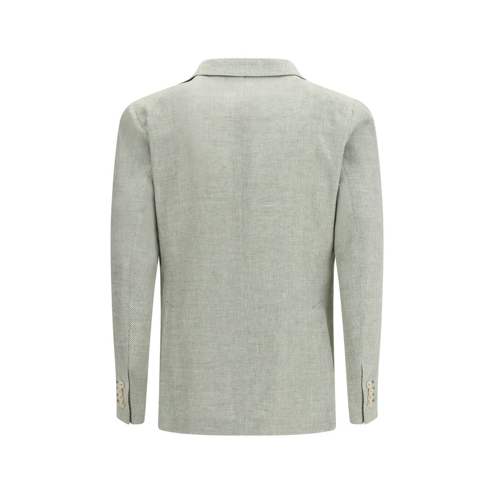 Tagliatore Bicolor Linen Blazer - Luxe Marca