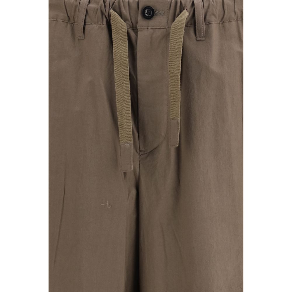 Sacai Brown Cotton Casual Pants - Luxe Marca