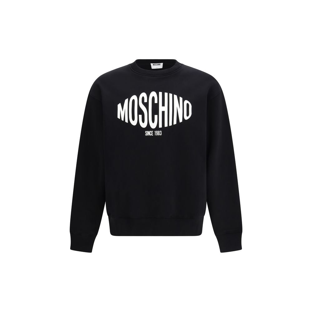 Moschino Black Cotton Sweatshirt - Luxe Marca