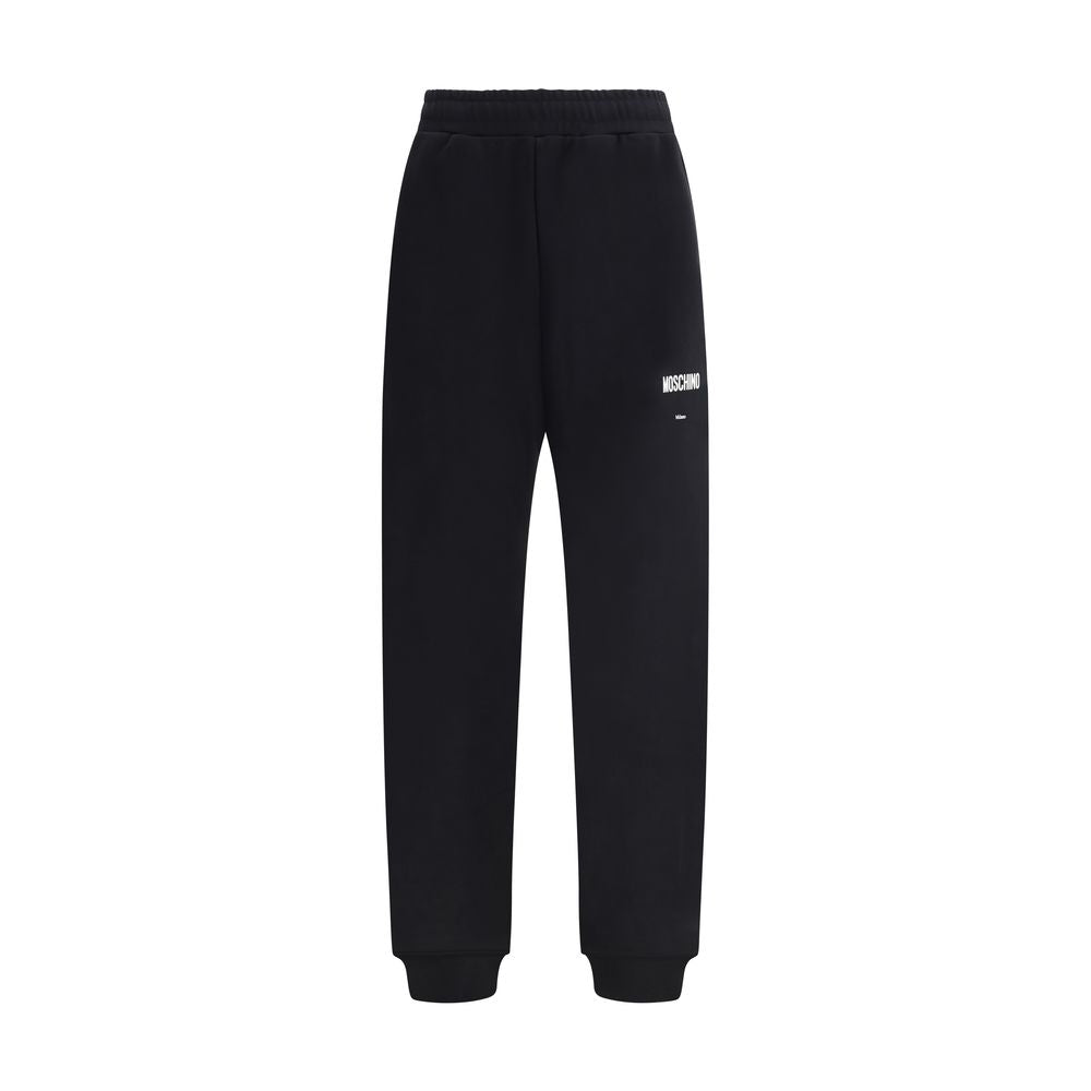 Moschino Black Cotton Casual Pants - Luxe Marca