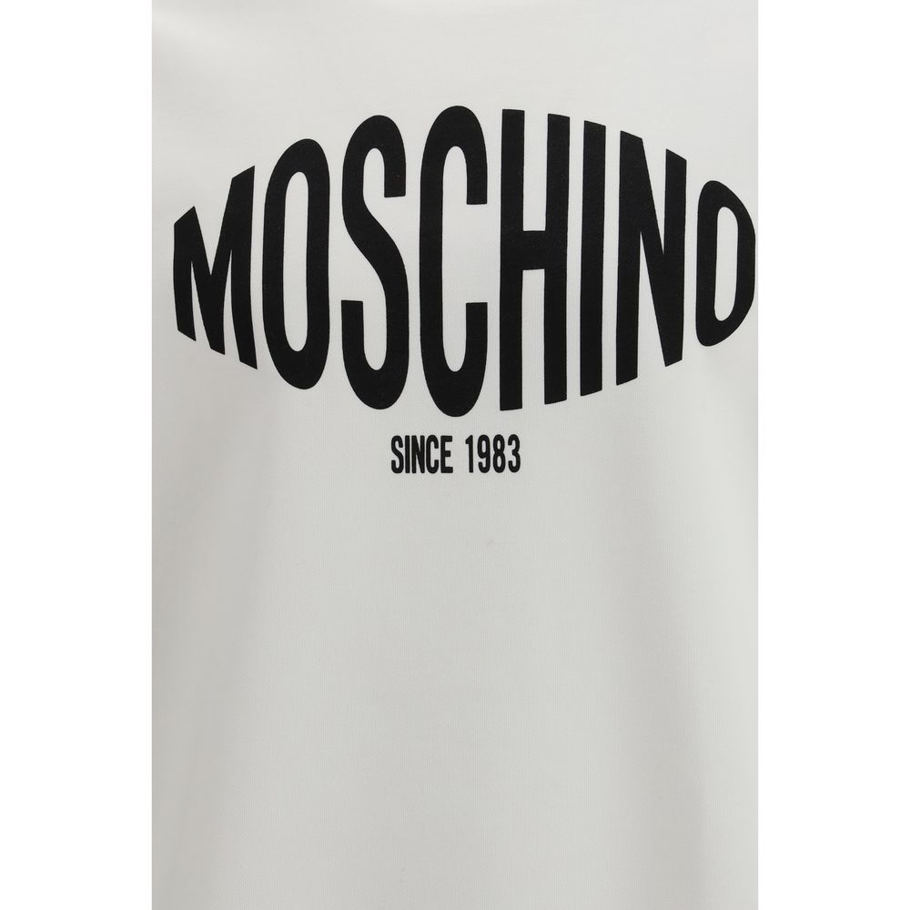 Moschino White Cotton Sweatshirt - Luxe Marca
