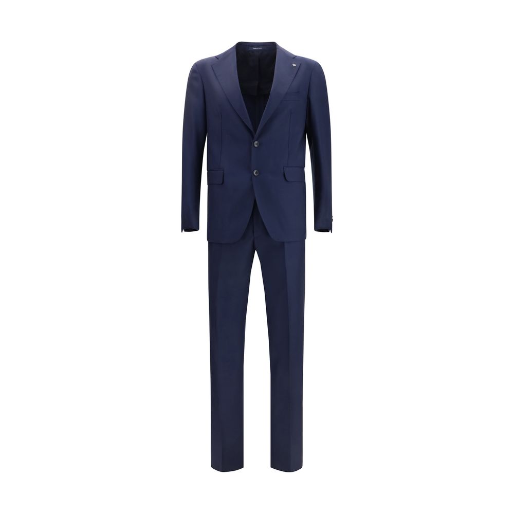 Tagliatore Blue Fleece Wool Two-Piece Suit - Luxe Marca