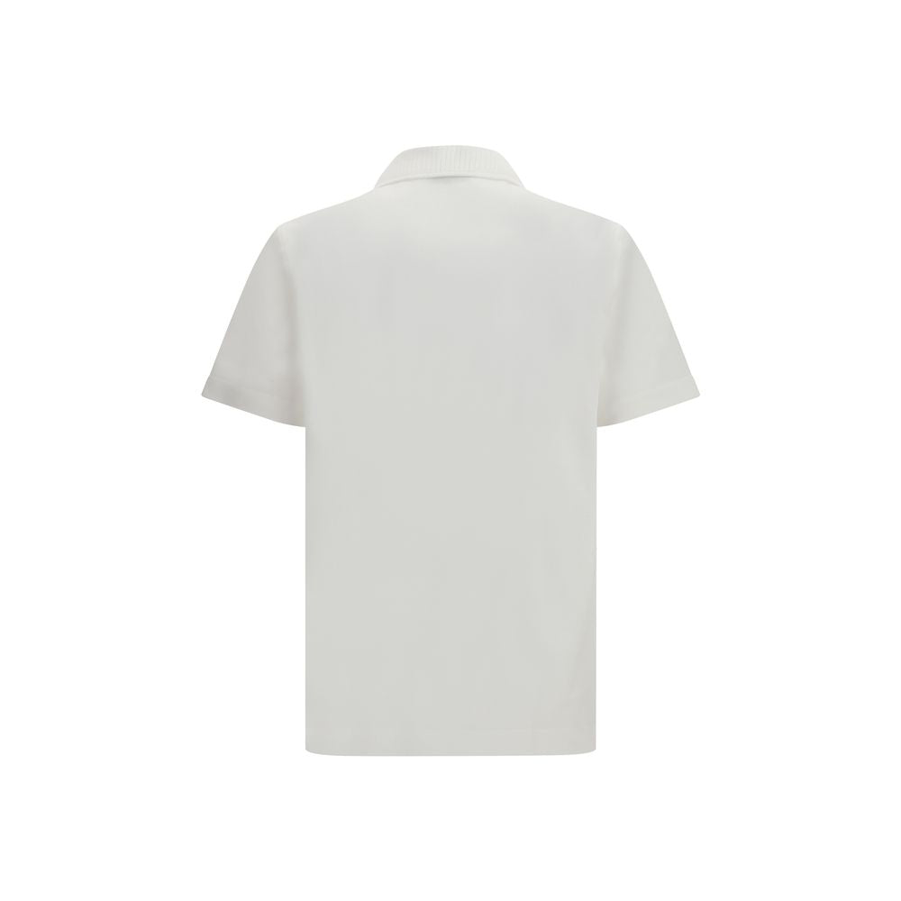 Ferragamo White Cotton Polo Shirt - Luxe Marca